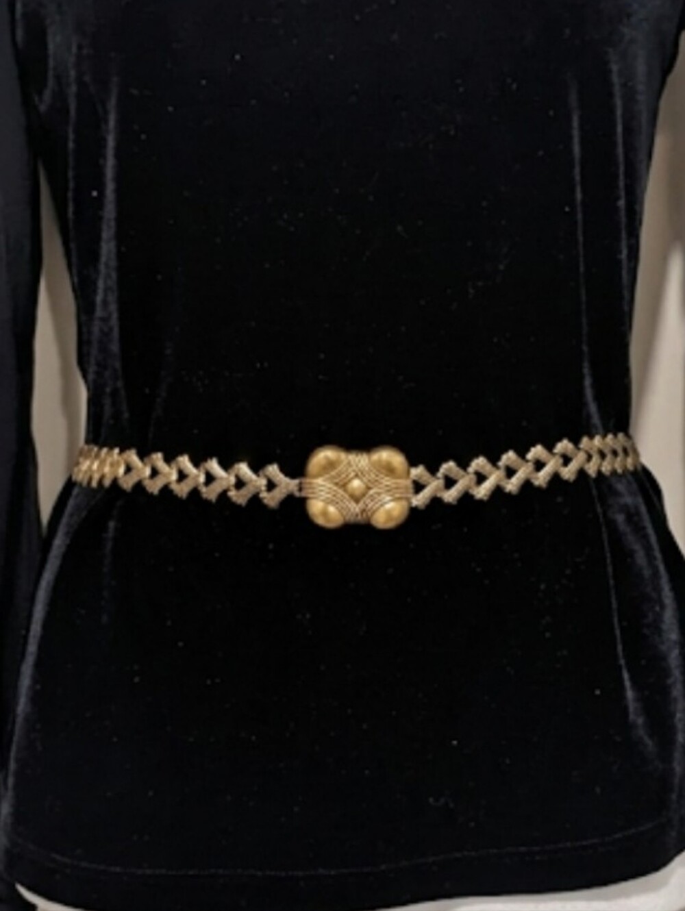 Vintage 90's Copper Metal Chain Waist Belt